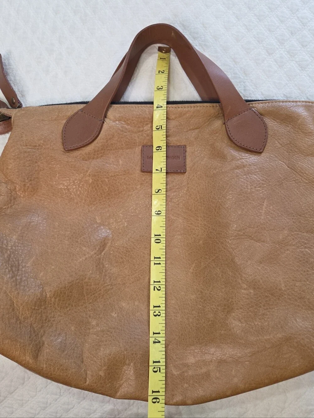 Parker Thatch Heritage Charlie Tan Leather Handbag 